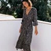 BILLABONG Good Vibrations Maxi Dress OFF BLACK