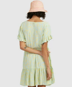 BILLABONG Hot Tropics Mini Dress SEA BLUE -Womens Dresses sales 2022 abjwd00414 billabongw seb bck1