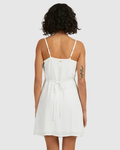 BILLABONG Sweet For Ya Mini Dress SALT CRYSTAL 3 BILLABONG Sweet For Ya Mini Dress SALT CRYSTAL - Image 3