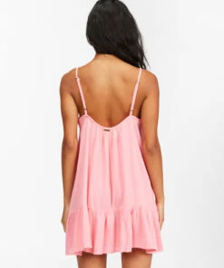 BILLABONG Beach Vibes Beach Cover-Up PINK SUNSET -Womens Dresses sales 2022 abjx600144 billabongw mfz0 bck1