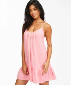 BILLABONG Beach Vibes Beach Cover-Up PINK SUNSET -Womens Dresses sales 2022 abjx600144 billabongw mfz0 sd1