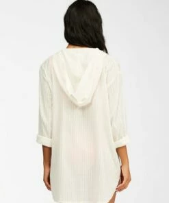 BILLABONG Same Story Beach Cover-Up Hoodie SALT CRYSTAL -Womens Dresses sales 2022 abjx600145 billabongw scs bck1