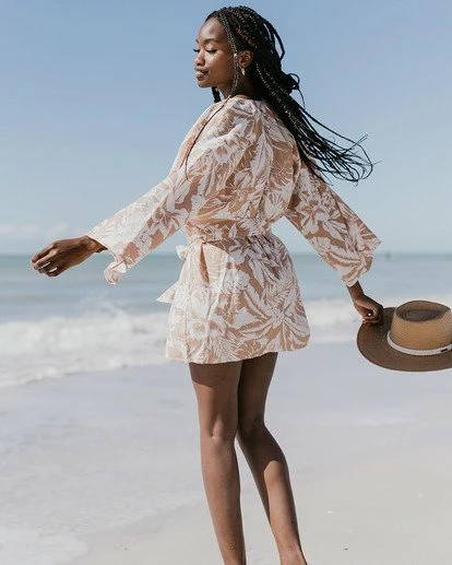 BILLABONG Sweet Summer Kimono SANDCASTLE 2 BILLABONG Sweet Summer Kimono SANDCASTLE - Image 2