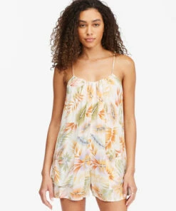 BILLABONG Del Sur 2 Beach Cover-Up WHITE/MULTI