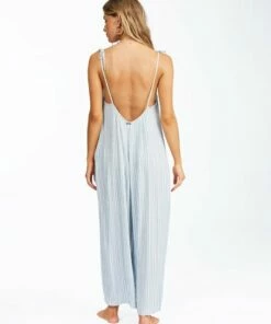BILLABONG Its A Breeze Beach Cover-Up Onesie BLUE STREAM -Womens Dresses sales 2022 abjx600157 billabongw bsm bck1