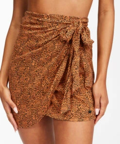 BILLABONG Under Wraps Mini Wrap Skirt TOFFEE -Womens Dresses sales 2022 abjx600174 billabongw tof dtl1