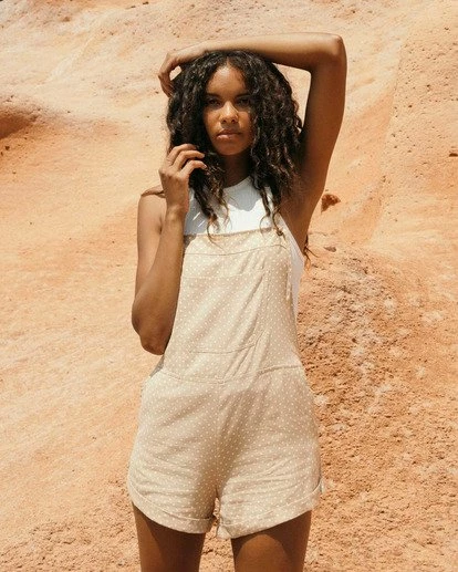 BILLABONG Wild Pursuit Overalls Romper SALT CRYSTAL 5 BILLABONG Wild Pursuit Overalls Romper SALT CRYSTAL - Image 5