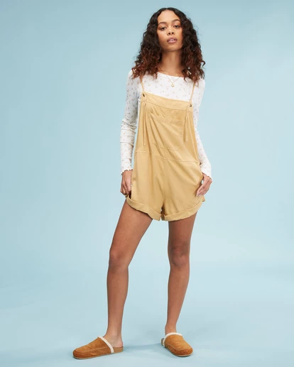BILLABONG Wild Pursuit Overalls Romper SALT CRYSTAL 3 BILLABONG Wild Pursuit Overalls Romper SALT CRYSTAL - Image 3
