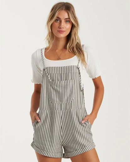 BILLABONG Wild Pursuit Overalls Romper SALT CRYSTAL 13 BILLABONG Wild Pursuit Overalls Romper SALT CRYSTAL - Image 13