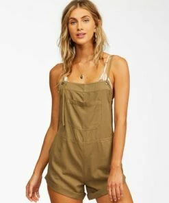 BILLABONG Wild Pursuit Overalls Romper SALT CRYSTAL 20 BILLABONG Wild Pursuit Overalls Romper SALT CRYSTAL -Womens Dresses sales 2022 j204tbwi billabongw sag frt1