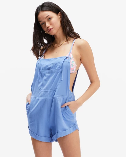 BILLABONG Wild Pursuit Overalls Romper SALT CRYSTAL 1 BILLABONG Wild Pursuit Overalls Romper SALT CRYSTAL