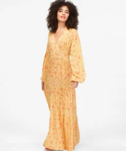 BILLABONG Cosmos Maxi Dress STAY GOLDEN -Womens Dresses sales 2022 jd063bco billabongw yfw0 sd1