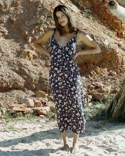 BILLABONG Sweet Edges Dress VINTAGE YELLOW 4 BILLABONG Sweet Edges Dress VINTAGE YELLOW - Image 4