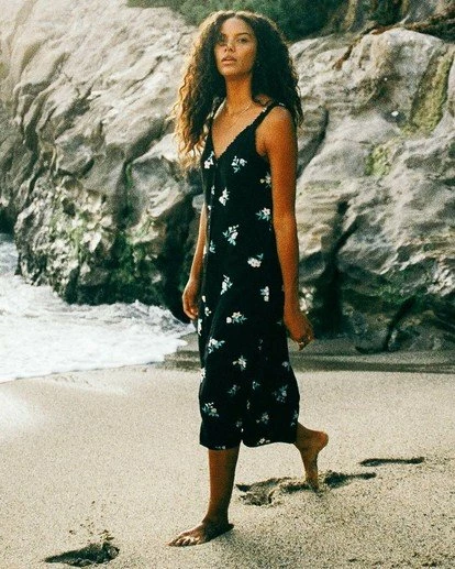 BILLABONG Sweet Edges Dress VINTAGE YELLOW 2 BILLABONG Sweet Edges Dress VINTAGE YELLOW - Image 2