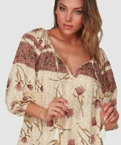 BILLABONG Driftaway Dress CREAM -Womens Dresses sales 2022 jd813bdr billabongwg crm dtl1