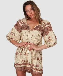 BILLABONG Driftaway Dress CREAM