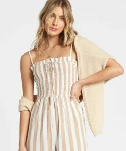 BILLABONG Forever Fields Jumpsuit CANVAS -Womens Dresses sales 2022 jn181bfo billabongwg cnv dtl1