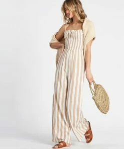 BILLABONG Forever Fields Jumpsuit CANVAS -Womens Dresses sales 2022 jn181bfo billabongwg cnv sd2