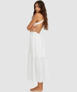 BILLABONG Shore Thing Maxi Dress WHITE -Womens Dresses sales 2022 ubjwd00140 billabongw wht sd1