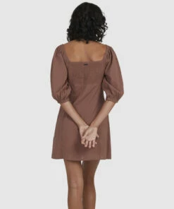 BILLABONG Del Sole Dress A-line Dress CHOCOLATE -Womens Dresses sales 2022 ubjwd00178 billabongw cho bck1