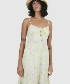 BILLABONG Tempest Midi A-Line Dress LEMON LIME -Womens Dresses sales 2022 ubjwd00179 billabongw lml dtl1