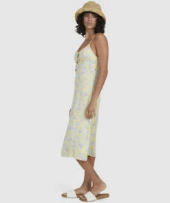 BILLABONG Tempest Midi A-Line Dress LEMON LIME -Womens Dresses sales 2022 ubjwd00179 billabongw lml sd1