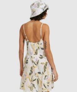 BILLABONG Sunset Bluebell Mini Dress CREAM -Womens Dresses sales 2022 ubjwd00190 billabongw crm bck1