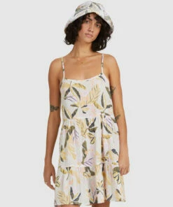BILLABONG Sunset Bluebell Mini Dress CREAM -Womens Dresses sales 2022 ubjwd00190 billabongw crm frt2