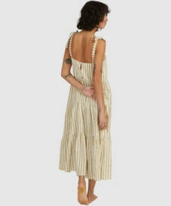 BILLABONG Sunset Seaspray Maxi Dress CREAM -Womens Dresses sales 2022 ubjwd00192 billabongw olv bck1