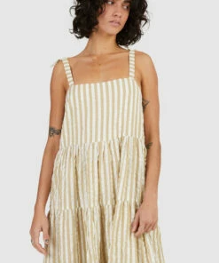 BILLABONG Sunset Seaspray Maxi Dress CREAM -Womens Dresses sales 2022 ubjwd00192 billabongw olv dtl1