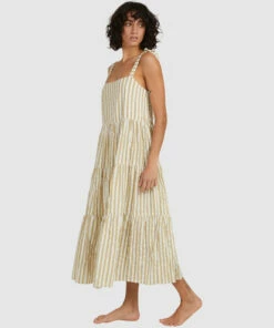 BILLABONG Sunset Seaspray Maxi Dress CREAM -Womens Dresses sales 2022 ubjwd00192 billabongw olv sd1