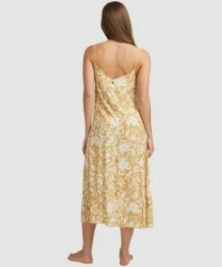 BILLABONG Steph Claire Smith Babin Midi Slip Dress NUTMEG -Womens Dresses sales 2022 ubjwd00204 billabongw nut bck1
