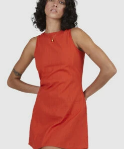 BILLABONG Red Earth Mini Dress RED -Womens Dresses sales 2022 ubjwd00240 billabongw red dtl1