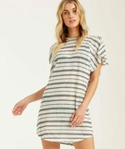 BILLABONG Out For Waves Cover-Up Dress SALT CRYSTAL
