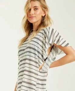 BILLABONG Out For Waves Cover-Up Dress SALT CRYSTAL -Womens Dresses sales 2022 xv07tbou billabongw scs frt2